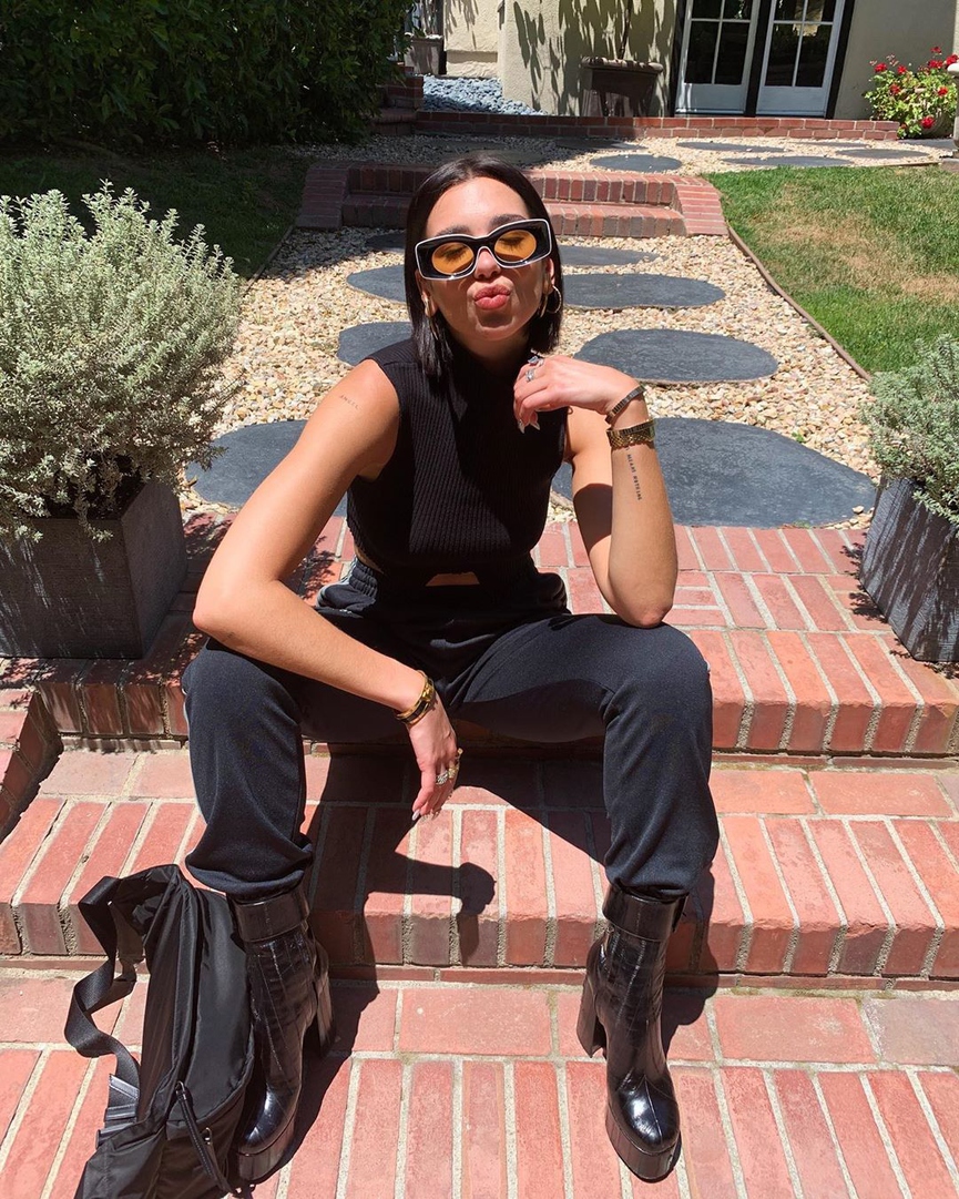 Total black Дуа Липы​Фото: Instagram