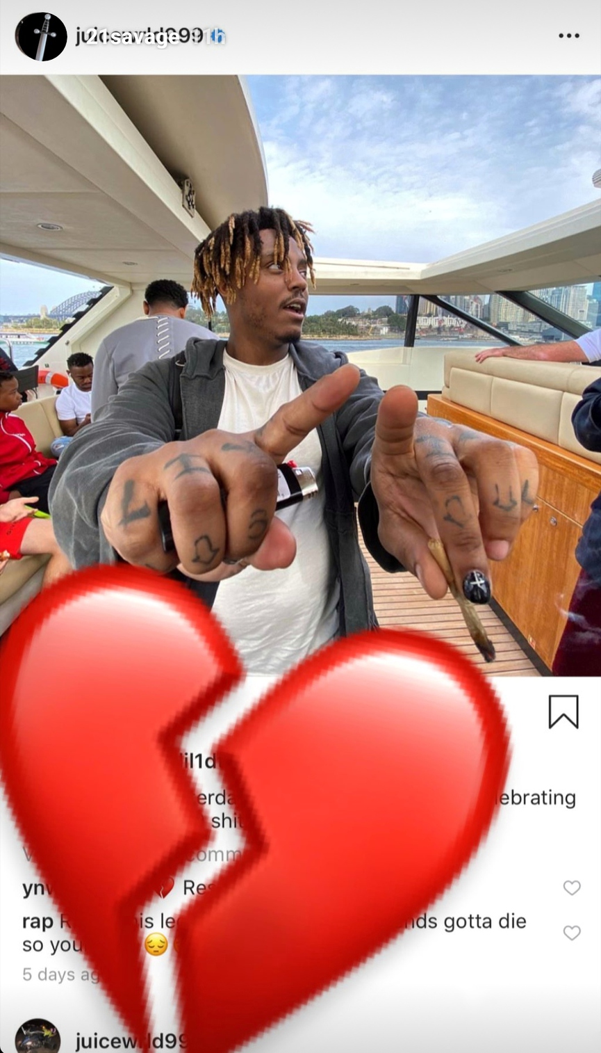 Дрейк, Холзи, Lil Nas X, Билли Айлиш и другие звёзды попрощались с Juice WRLD