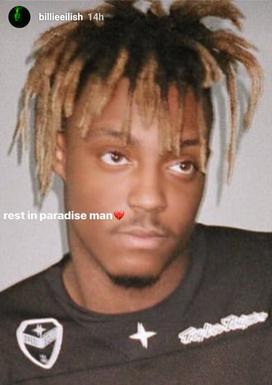 Дрейк, Холзи, Lil Nas X, Билли Айлиш и другие звёзды попрощались с Juice WRLD