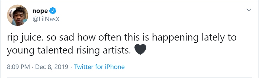 Дрейк, Холзи, Lil Nas X, Билли Айлиш и другие звёзды попрощались с Juice WRLD