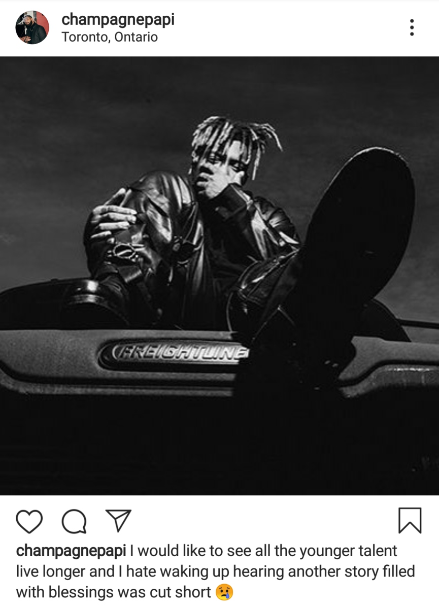 Дрейк, Холзи, Lil Nas X, Билли Айлиш и другие звёзды попрощались с Juice WRLD