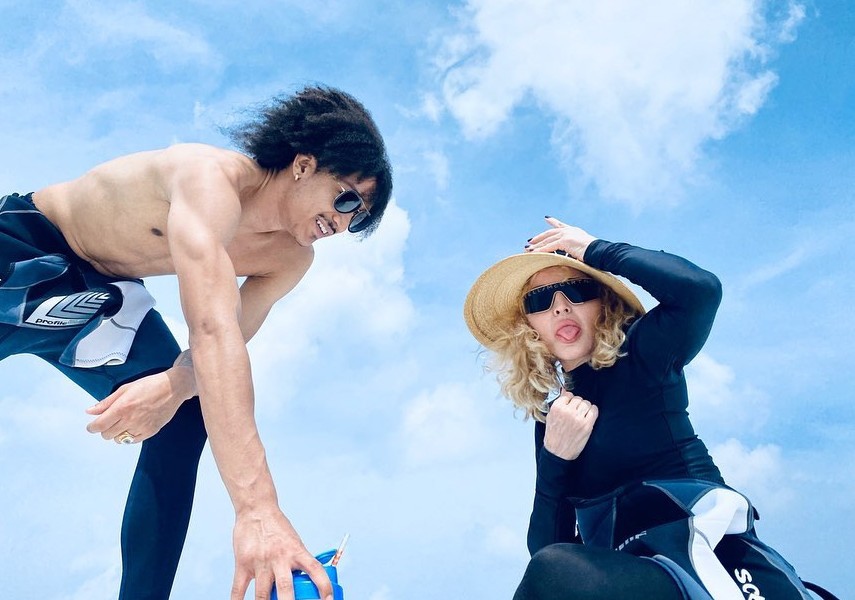 Мадонна с новым женихом занялись экстримом Фото: Instagram 