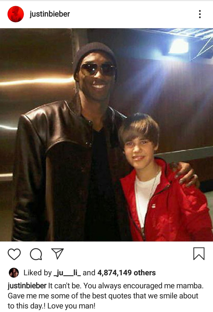 Дрейк, Тейлор Свифт, Канье Уэст, Feduk, Леван Горозия и другие звёзды попрощались с Коби Брайантом