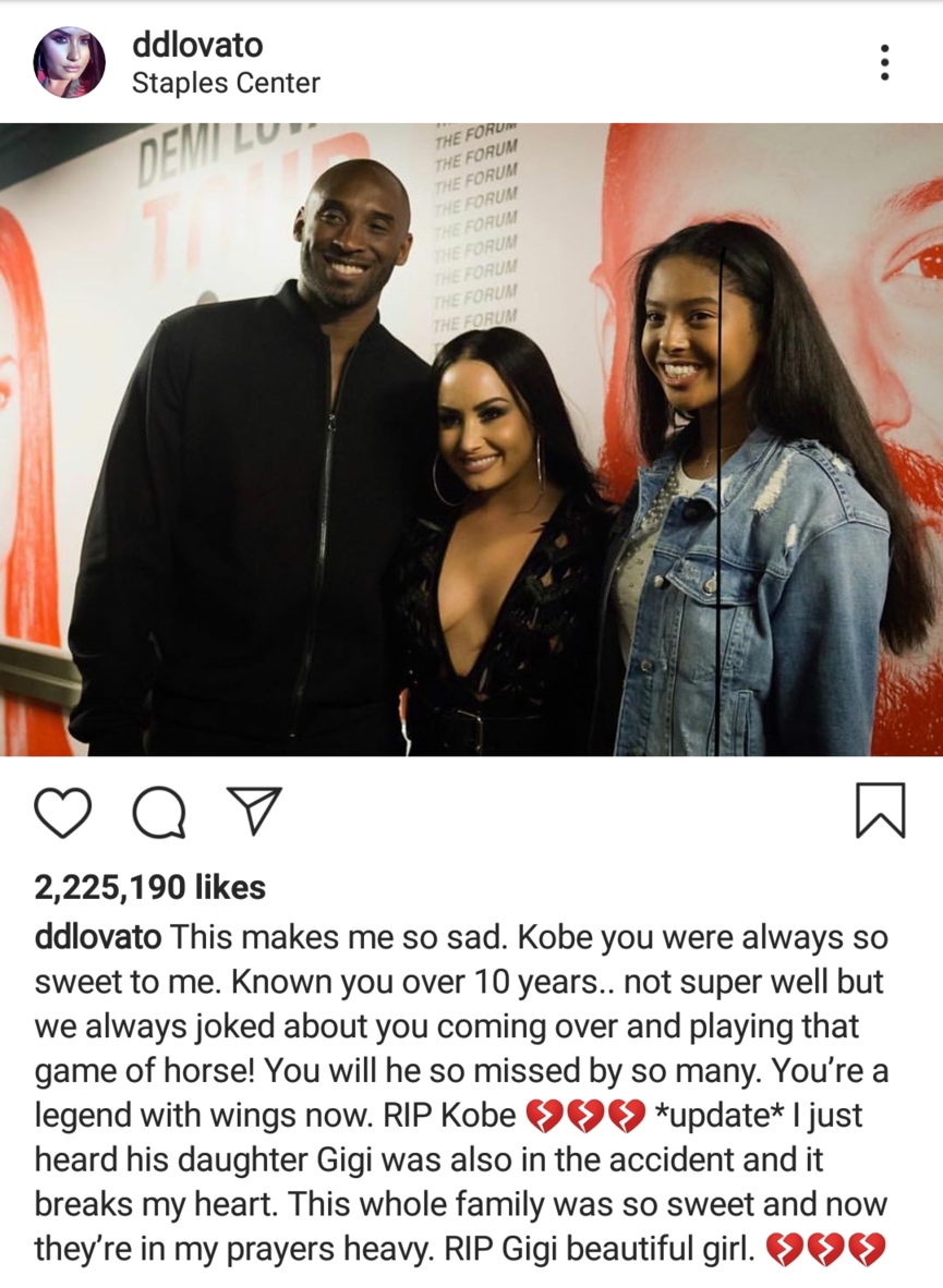 Дрейк, Тейлор Свифт, Канье Уэст, Feduk, Леван Горозия и другие звёзды попрощались с Коби Брайантом