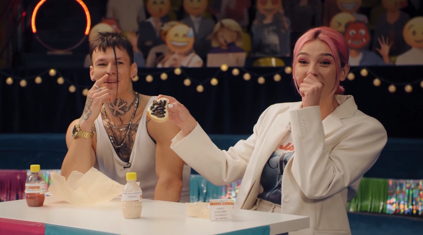 Niletto и Настя Ивлеева​Фото: кадр из видео