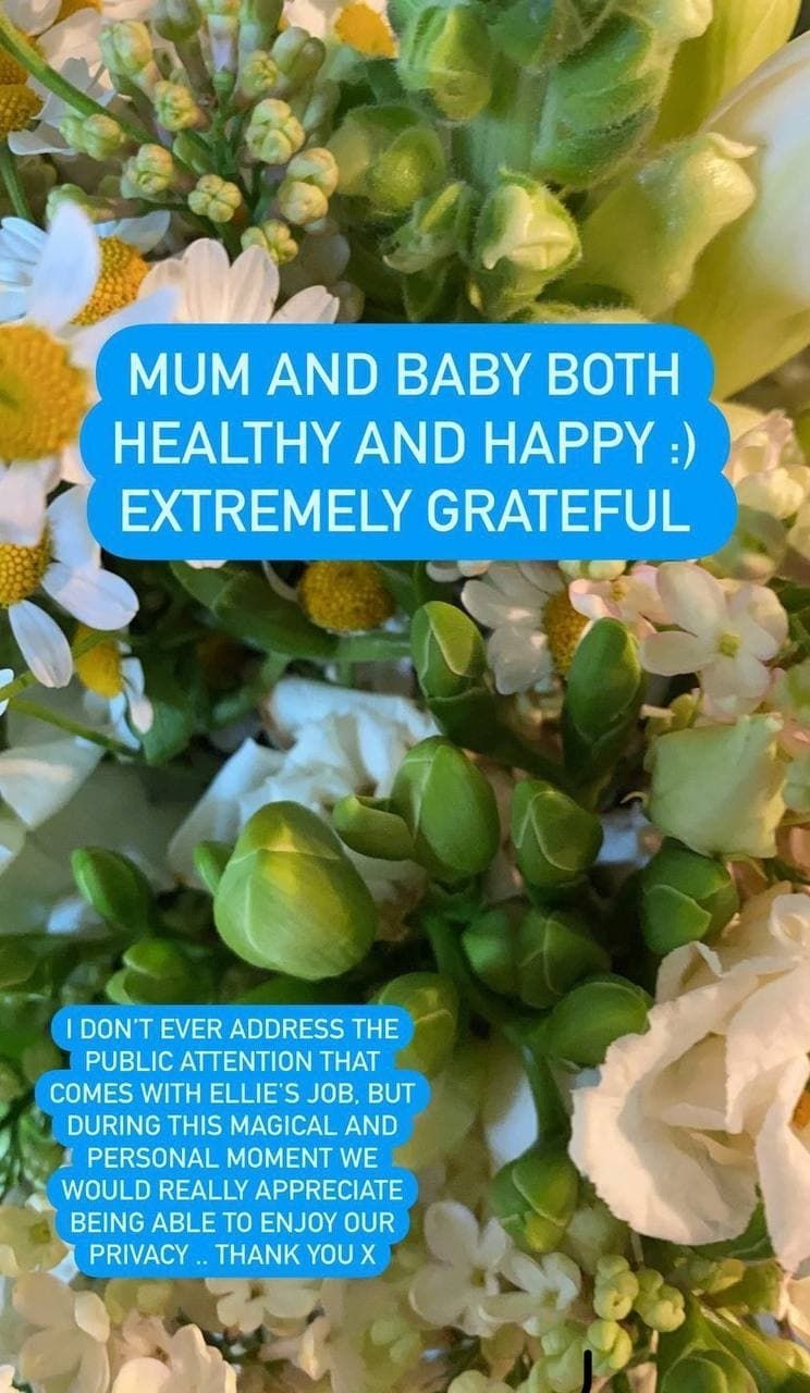 Элли Голдинг впервые стала мамой