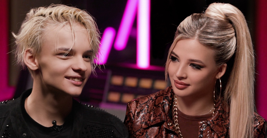 Егор Шип и Аня PokrovКадр из шоу ЦВЕТОТВЕТ / ТНТ MUSIC