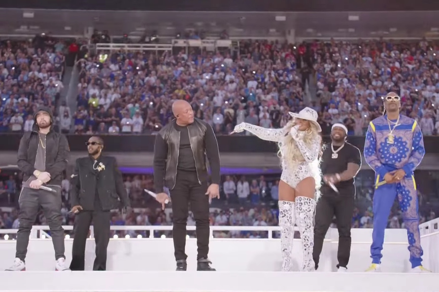 Эминем, Кендрик Ламар, Dr. Dre, Мэри Джей Блайдж, 50 Cent и Снуп ДоггФото: Кадр из видео