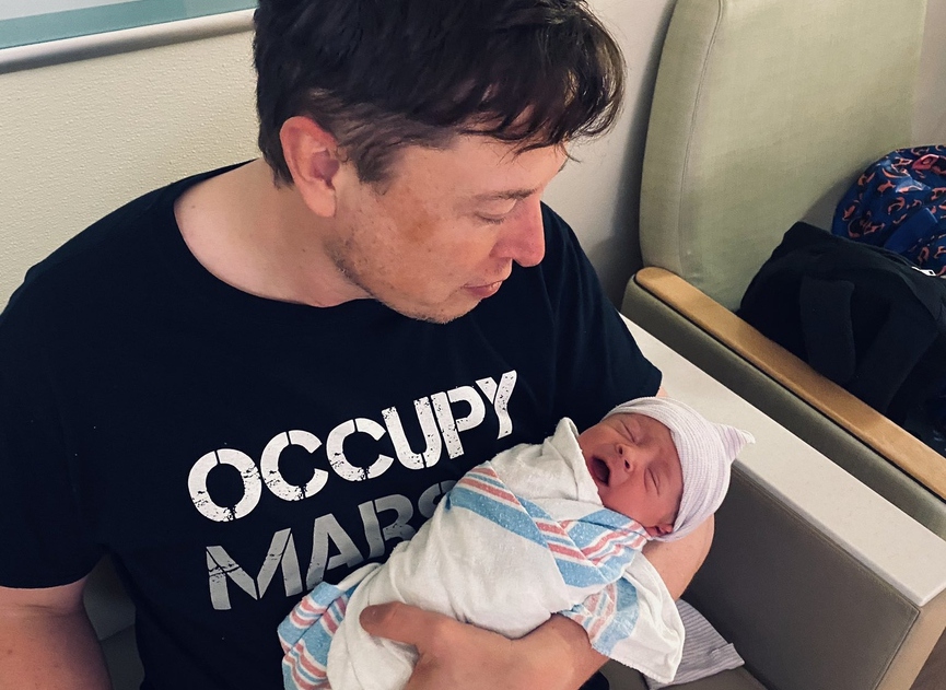 Илон Маск с сыном X Æ A-XII​Фото: Twitter